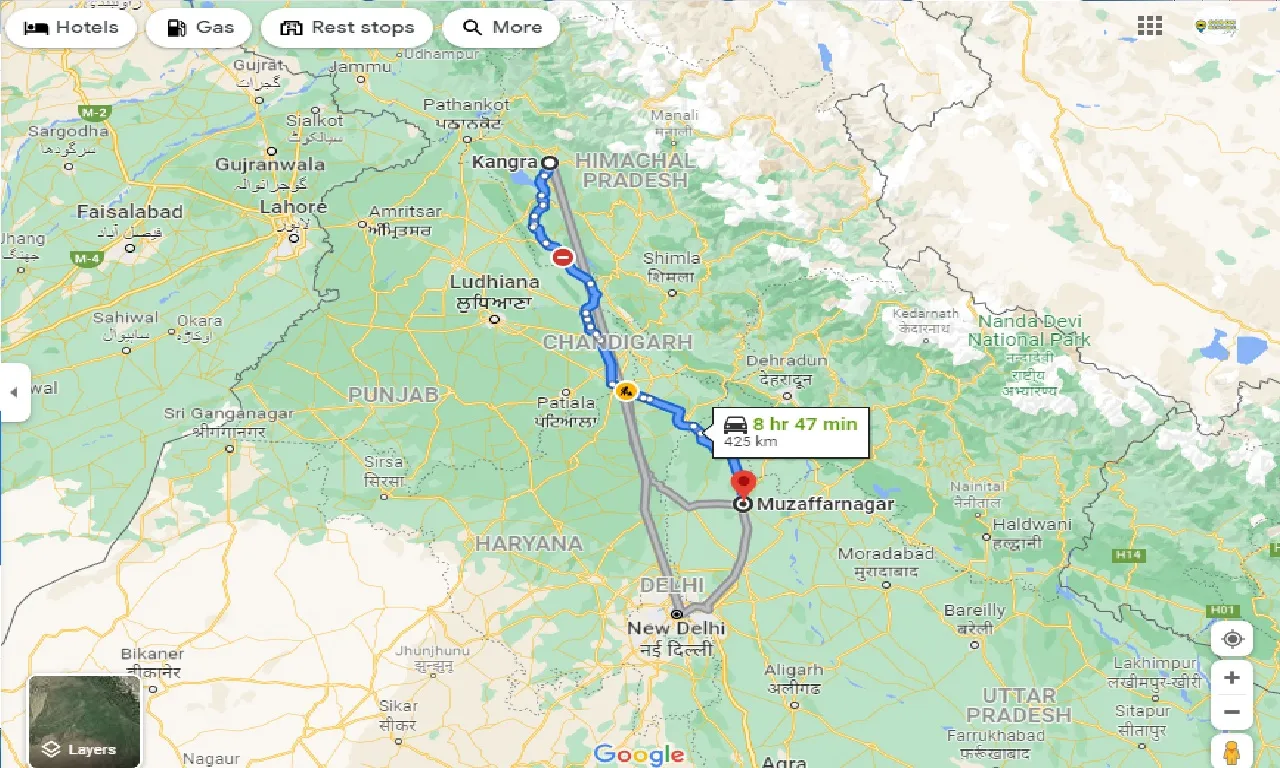 kangra-to-muzaffarnagar-one-way