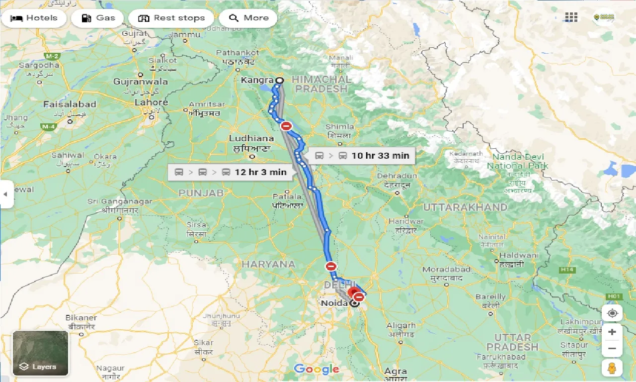 kangra-to-noida-taxi