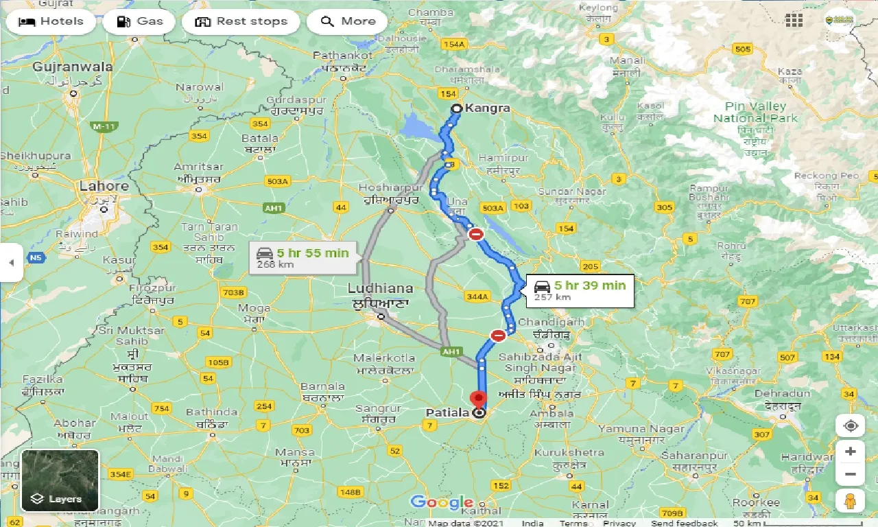 kangra-to-patiala-taxi
