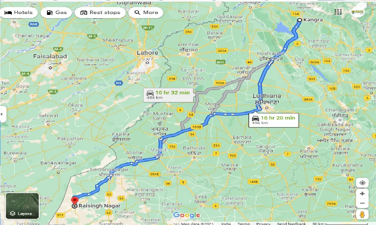 kangra-to-raisingh-nagar-taxi