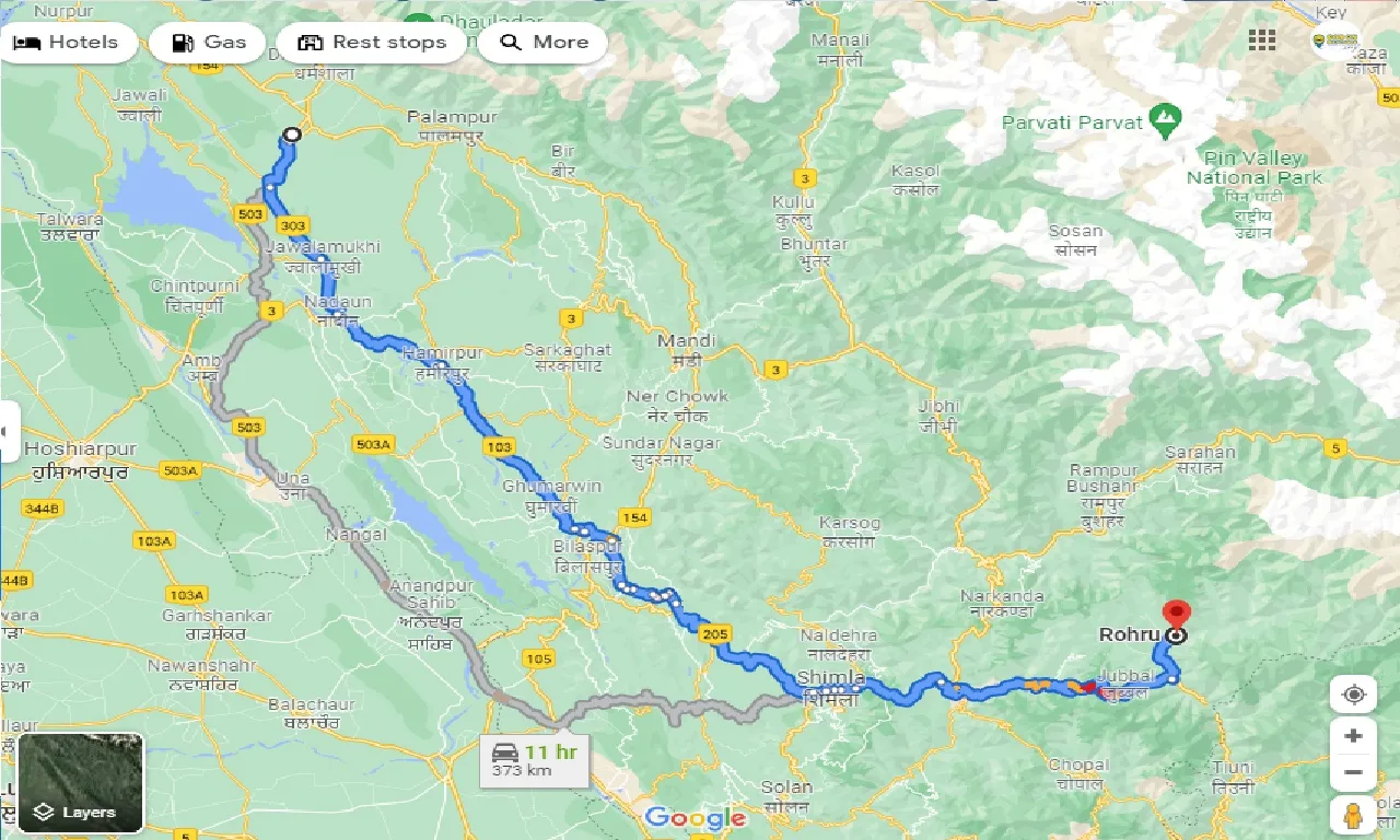 kangra-to-rohru-taxi