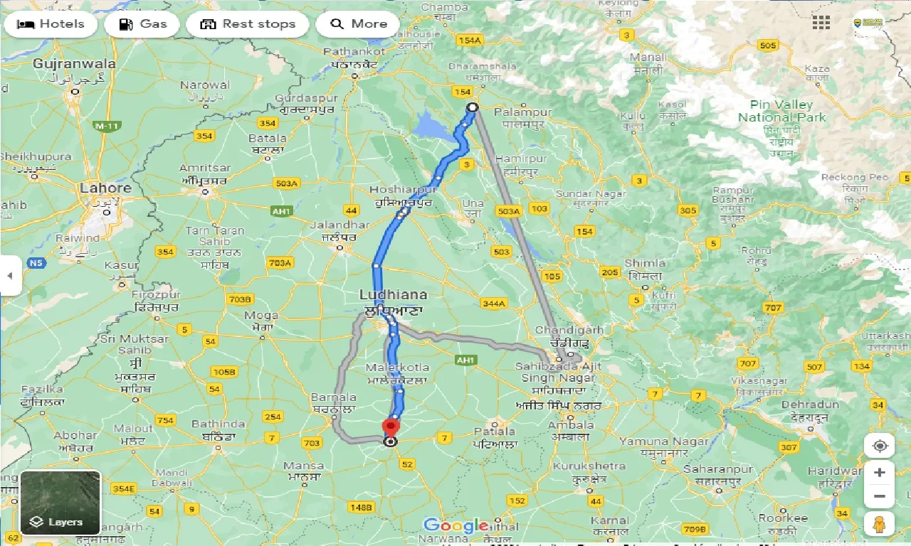 kangra-to-sangrur-taxi