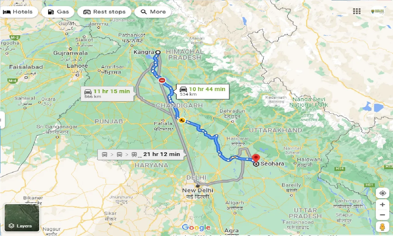 kangra-to-seohara-one-way