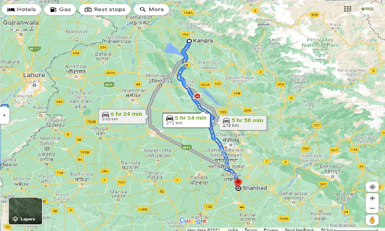 kangra-to-shahabad-taxi