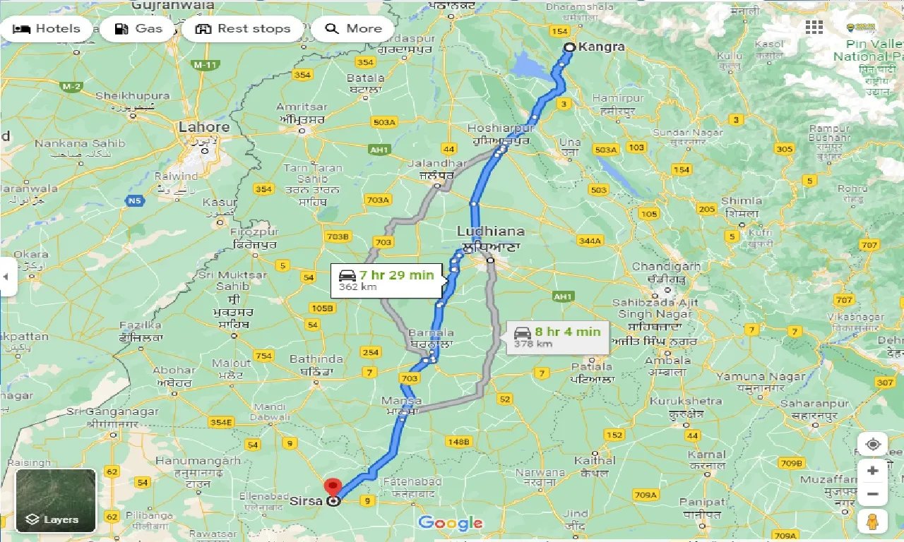 kangra-to-sirsa-taxi