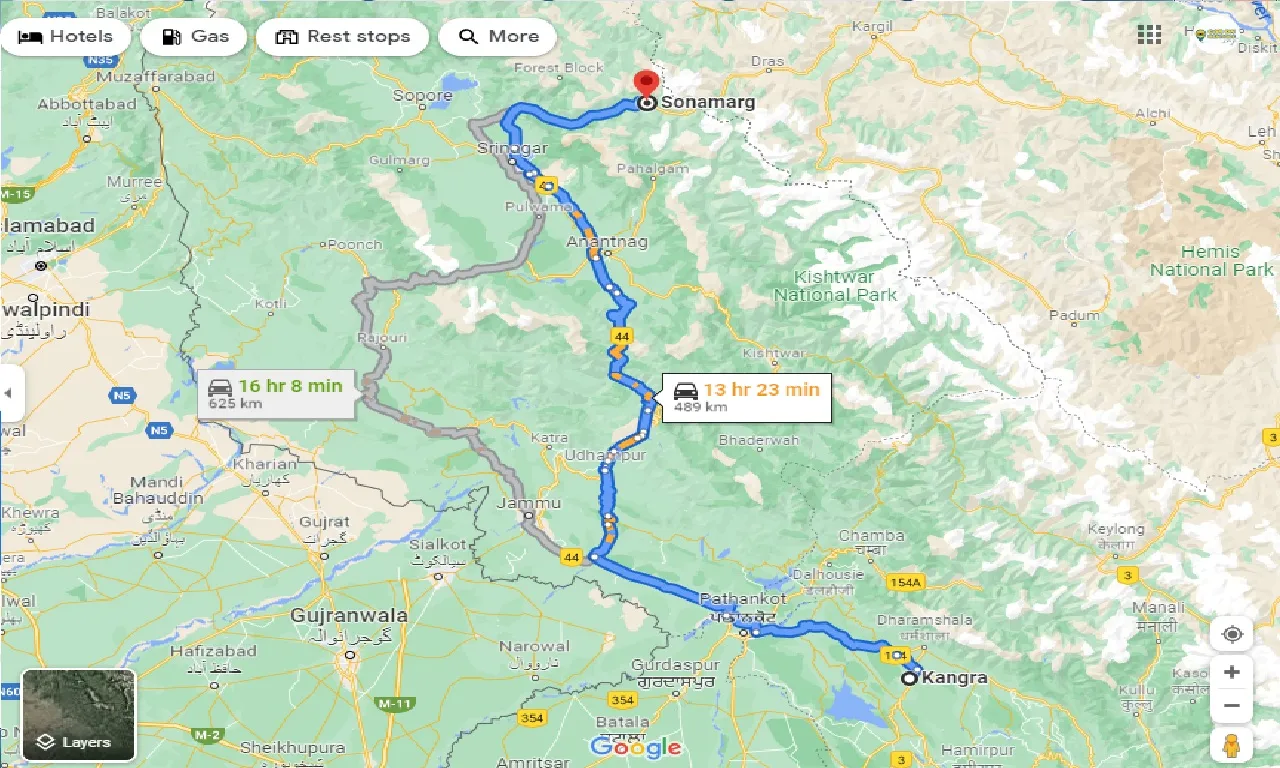 kangra-to-sonamarg-taxi