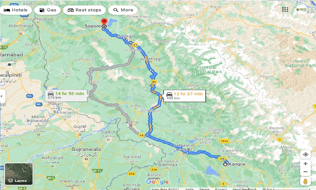 kangra-to-sopore-taxi