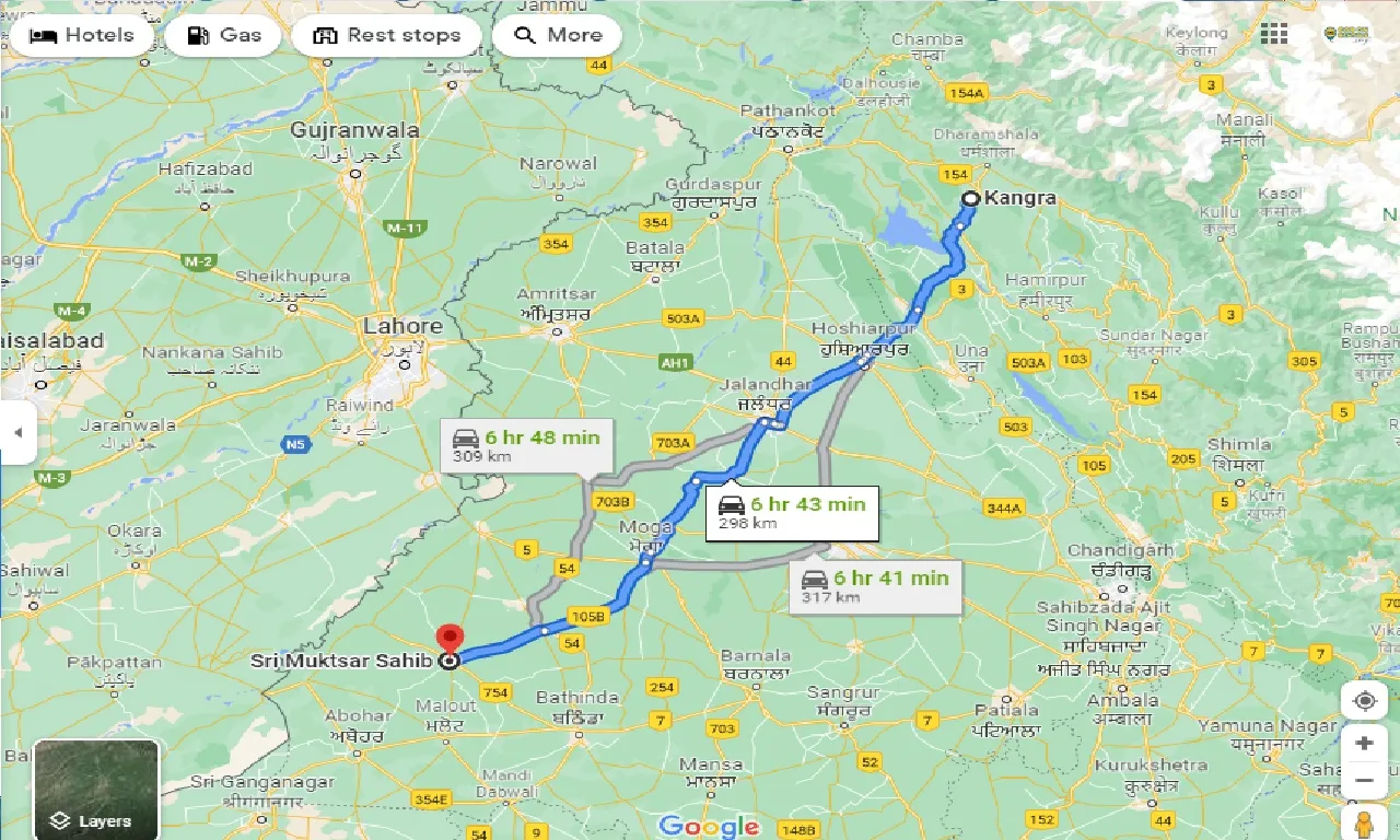 kangra-to-sri-muktsar-sahib-one-way