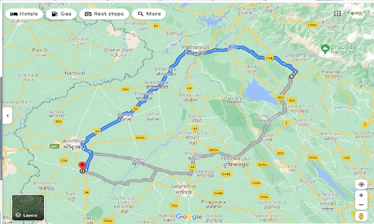 kangra-to-tarn-taran-sahib-one-way