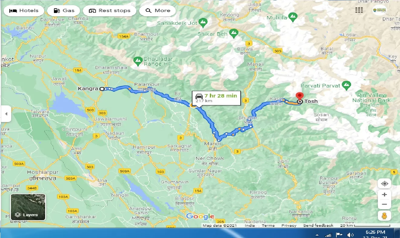 kangra-to-tosh-taxi