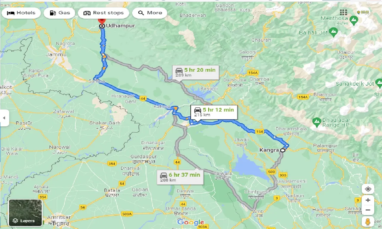 kangra-to-udhampur-taxi