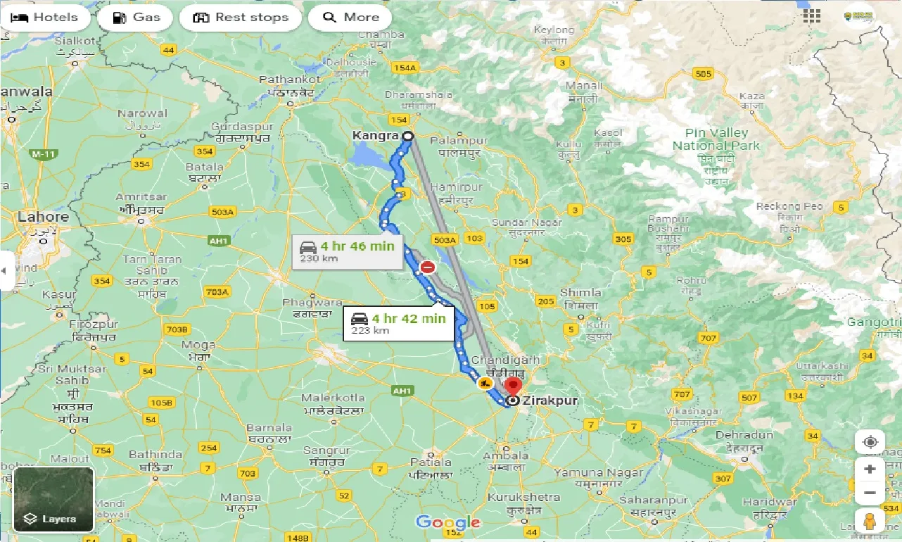 kangra-to-zirakpur-one-way