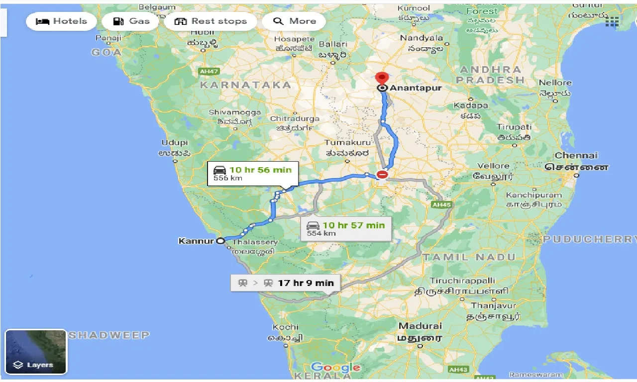 kannur-to-anantapur-taxi