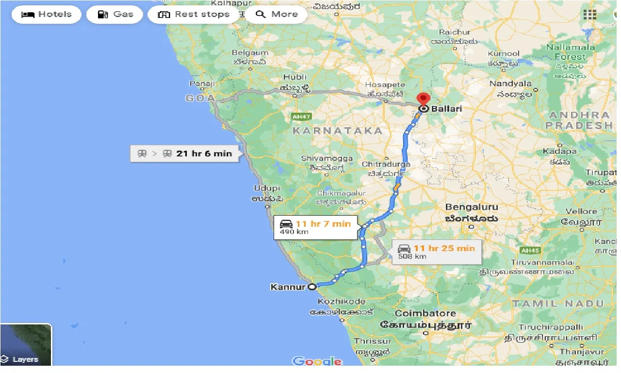 kannur-to-ballari-taxi
