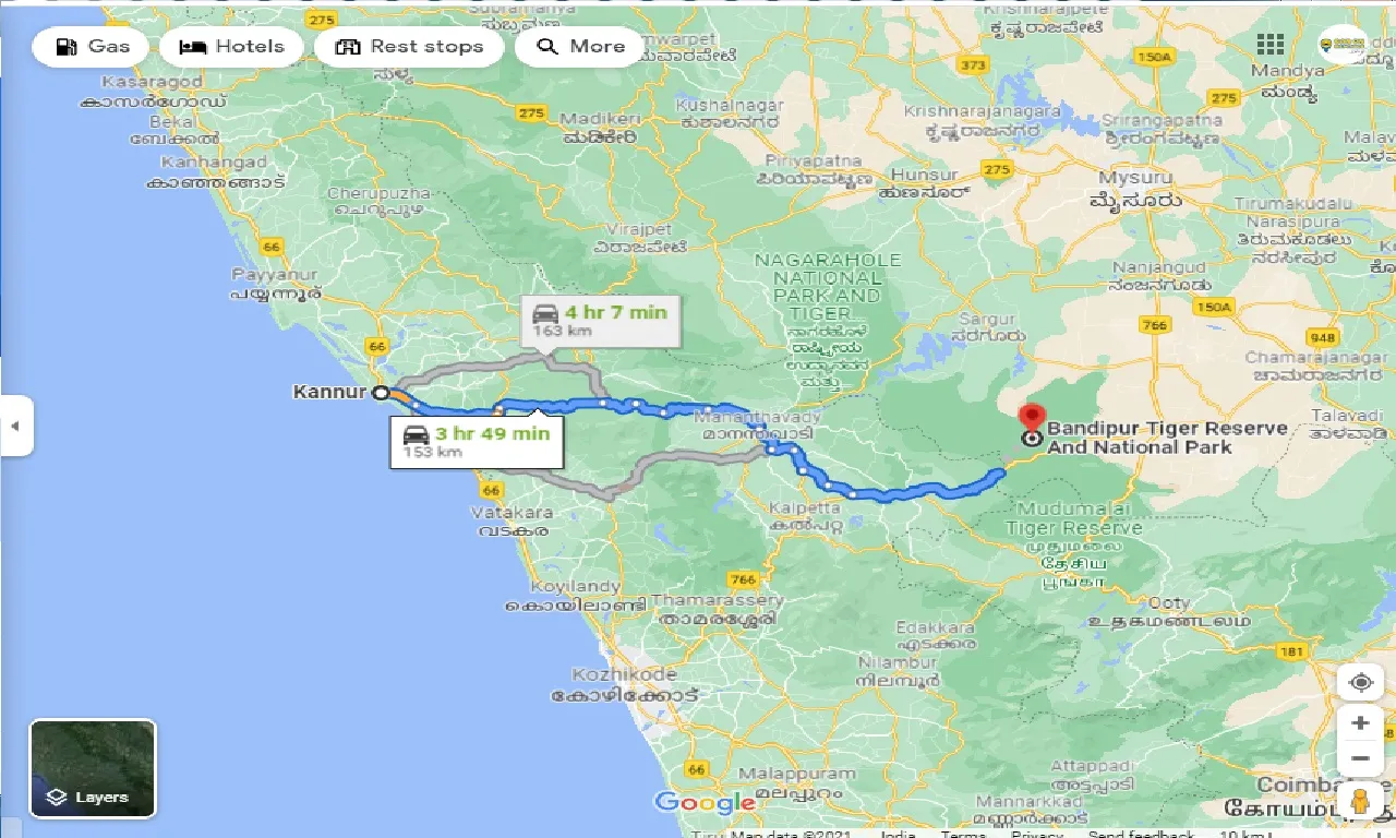 kannur-to-bandipur-national-park-round-trip