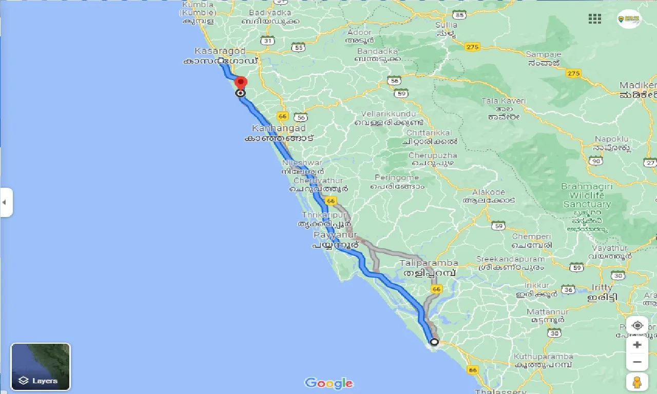 kannur-to-bekal-round-trip