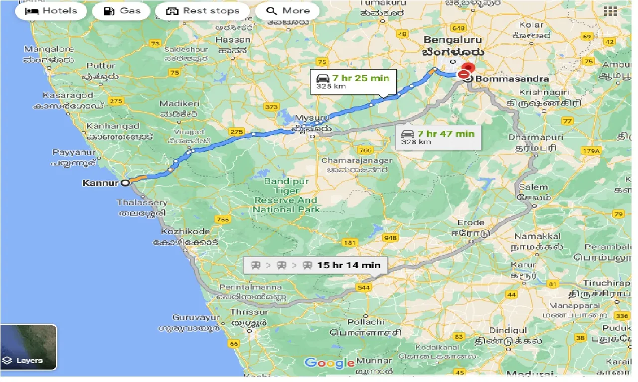 kannur-to-bommasandra-taxi
