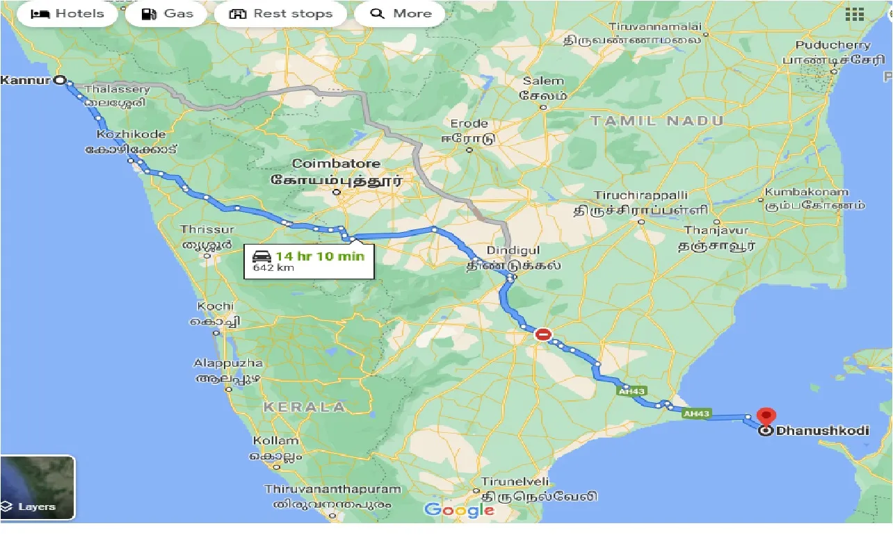 kannur-to-dhanushkodi-taxi
