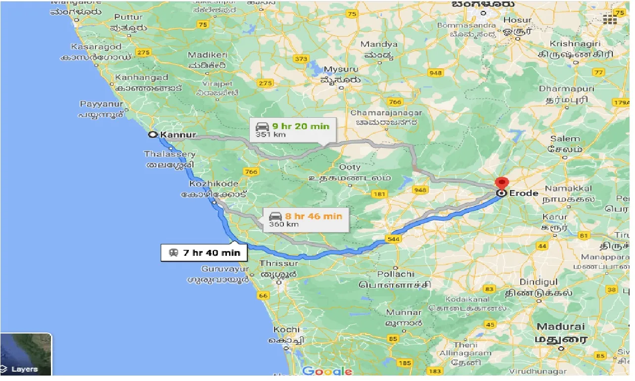 kannur-to-erode-taxi