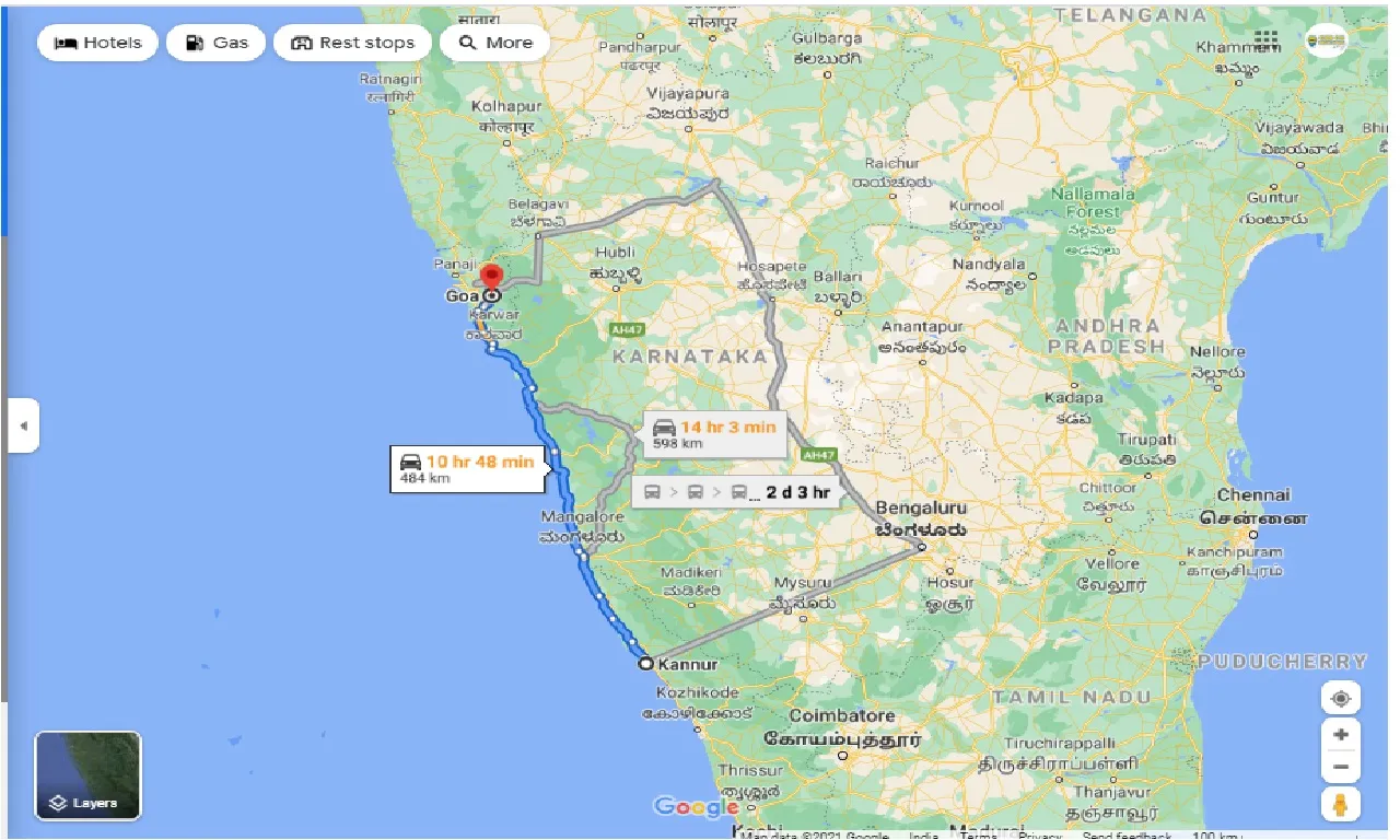 kannur-to-goa-one-way
