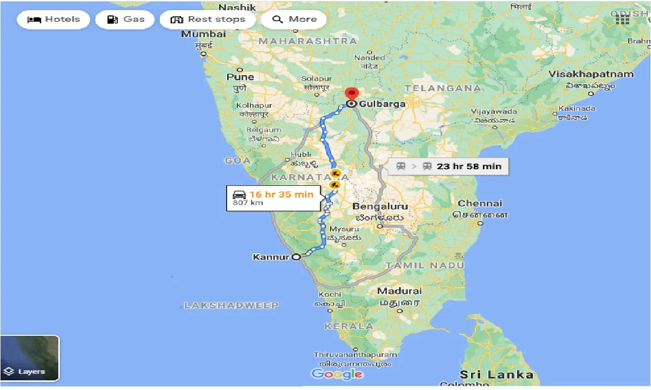 kannur-to-gulbarga-taxi