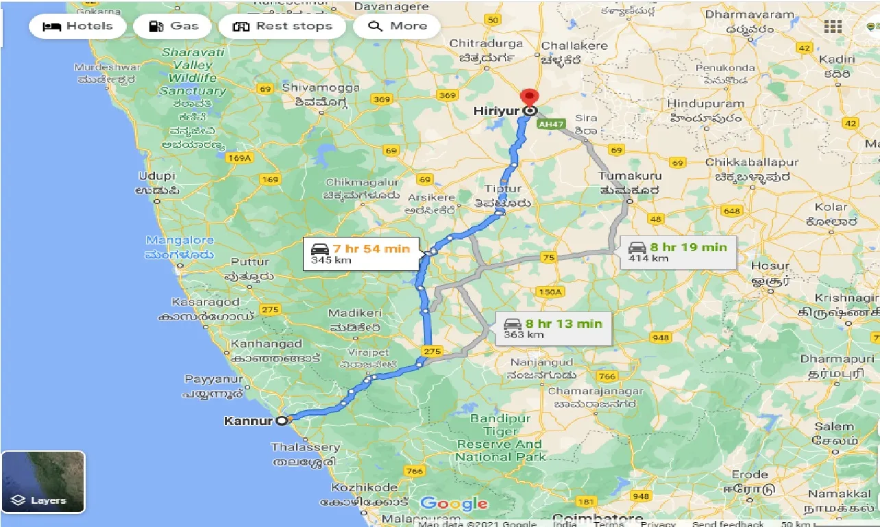 kannur-to-hiriyur-taxi