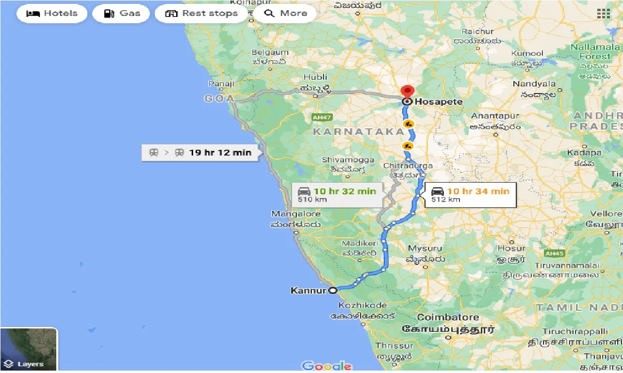 kannur-to-hosapete-taxi