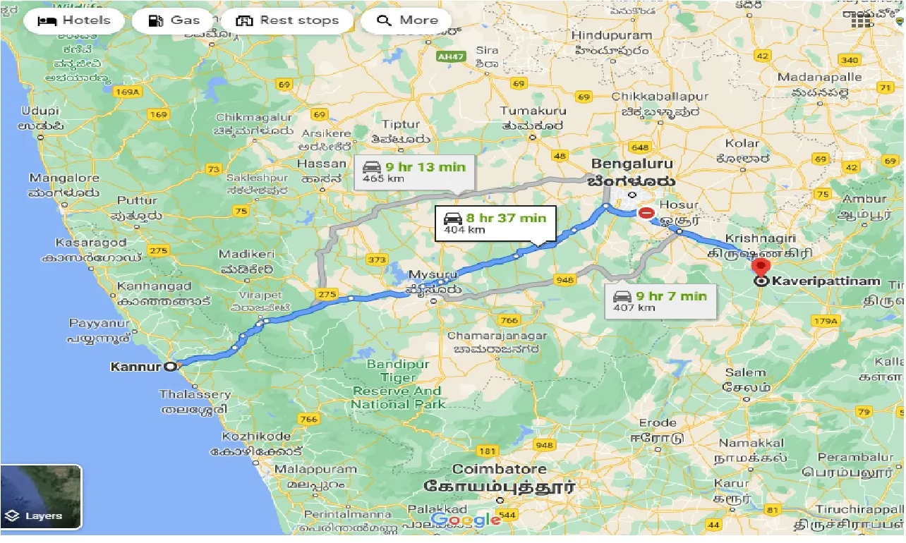 kannur-to-kaveripattinam-taxi