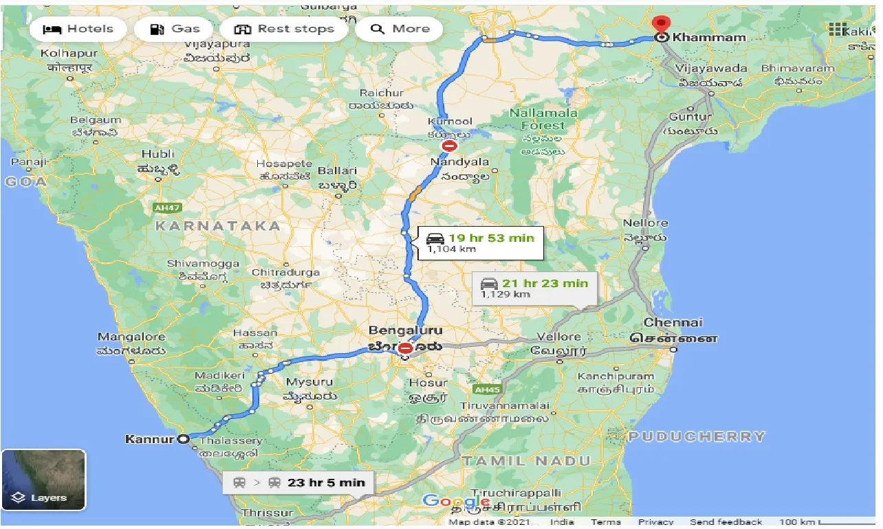 kannur-to-khammam-one-way