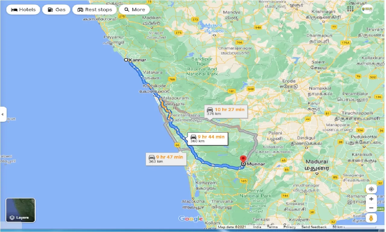 kannur-to-munnar-one-way