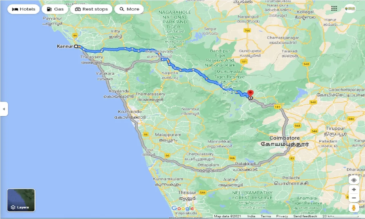 kannur-to-ooty-one-way