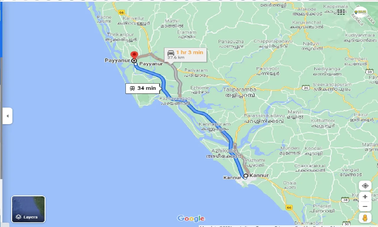 kannur-to-payyanur-one-way