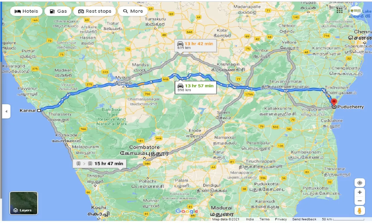 kannur-to-pondicherry-outstation