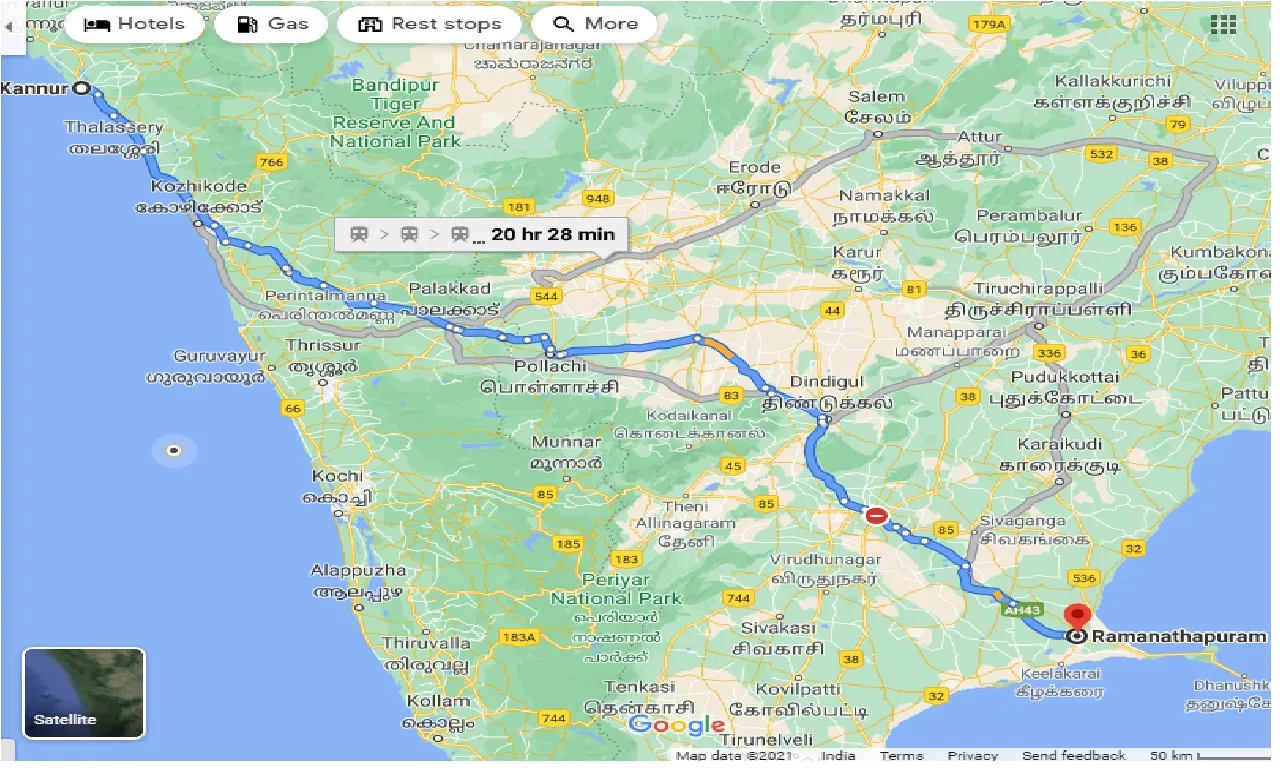 kannur-to-ramanathapuram-one-way