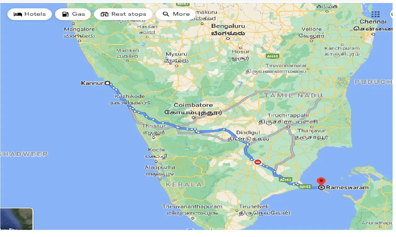 kannur-to-rameshwaram-one-way