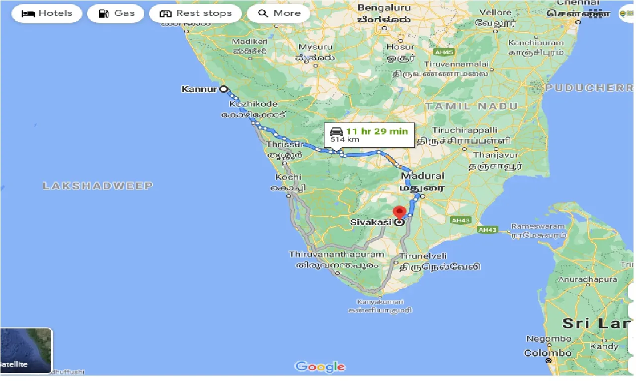 kannur-to-sivakasi-taxi
