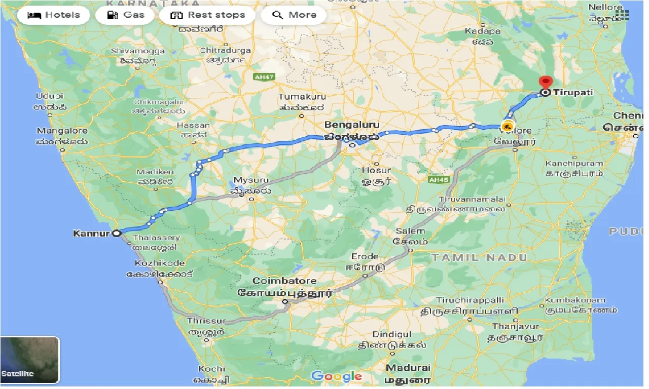 kannur-to-tirupati-taxi