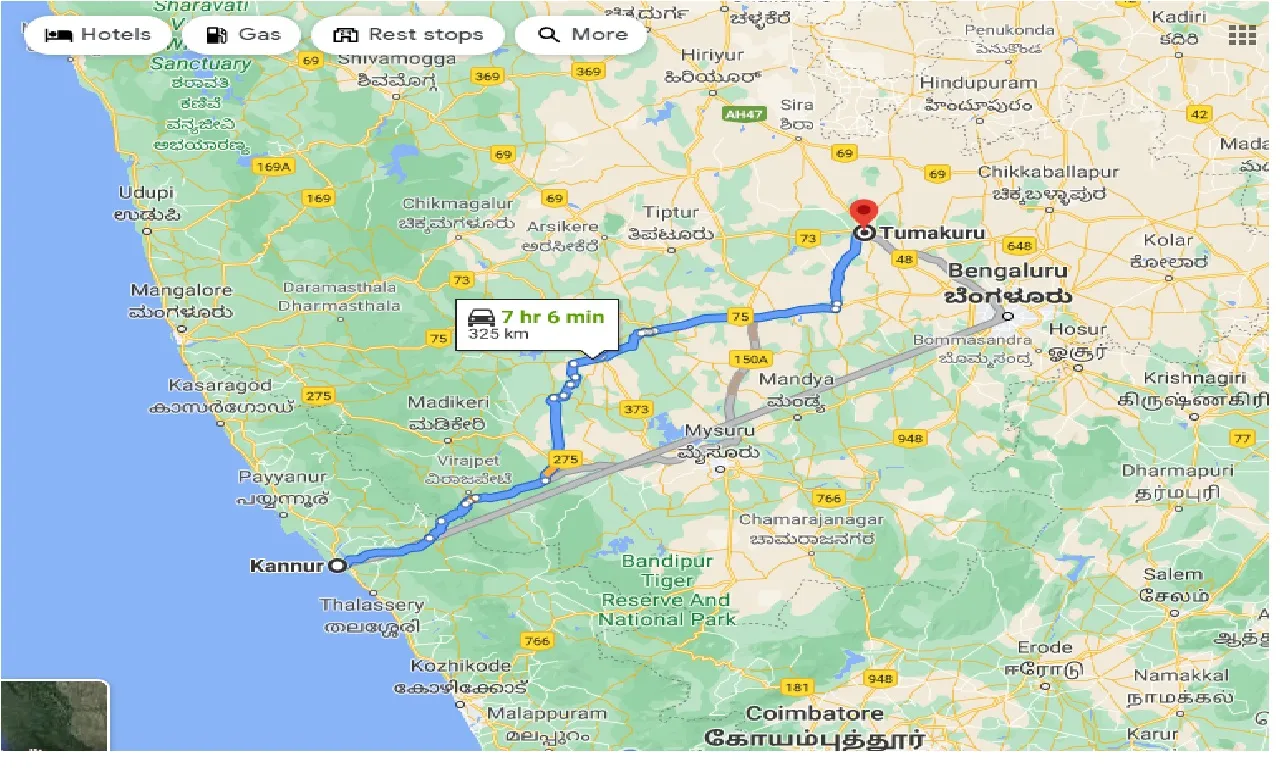kannur-to-tumakuru-taxi
