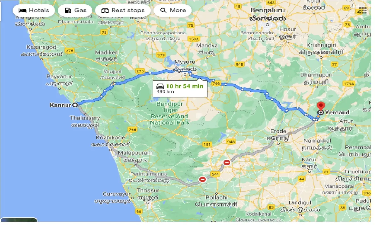 kannur-to-yercaud-taxi