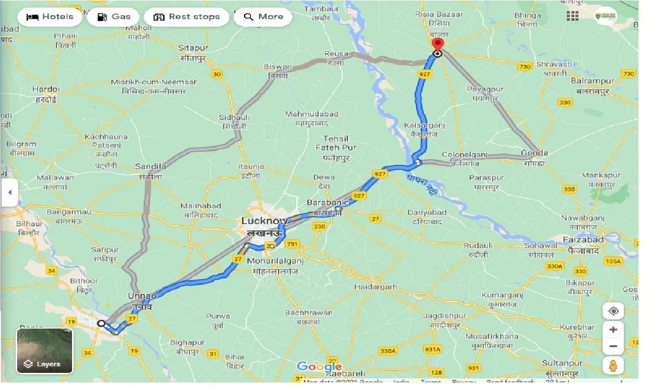 kanpur-to-bahraich-one-way