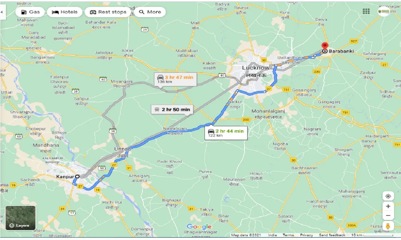kanpur-to-barabanki-one-way