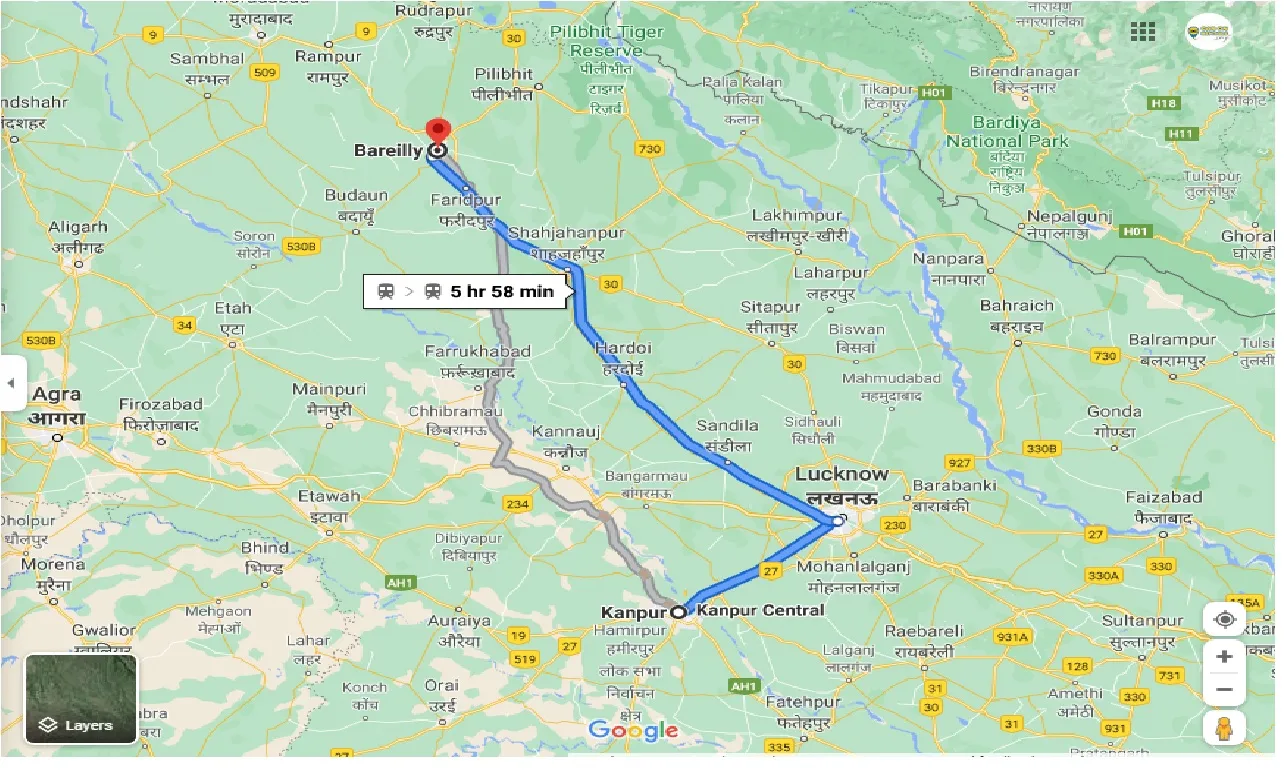 kanpur-to-bareilly-outstation