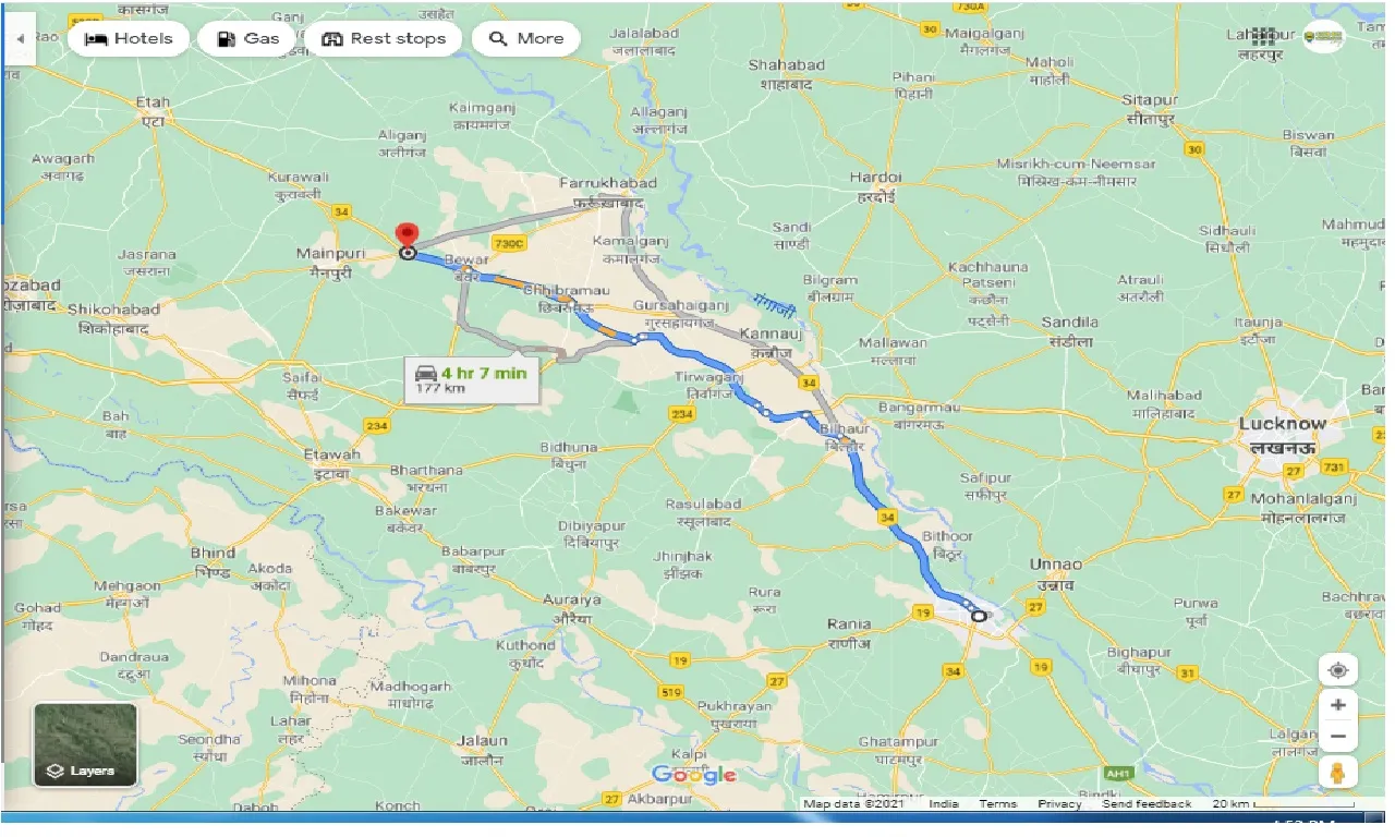 kanpur-to-bhogaon-round-trip