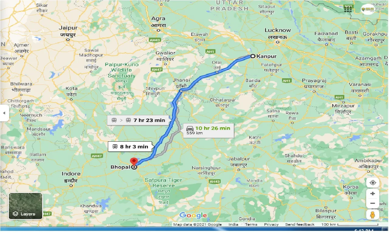 kanpur-to-bhopal-outstation
