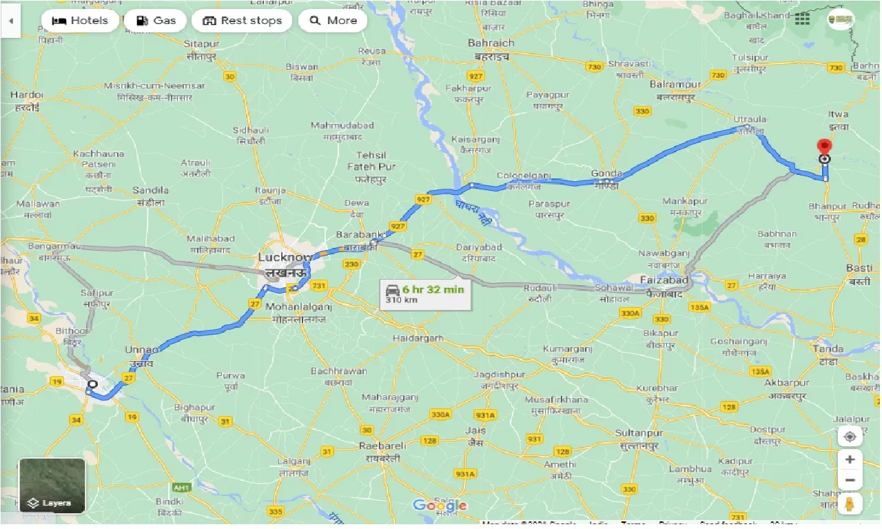 kanpur-to-domarivaganj-one-way