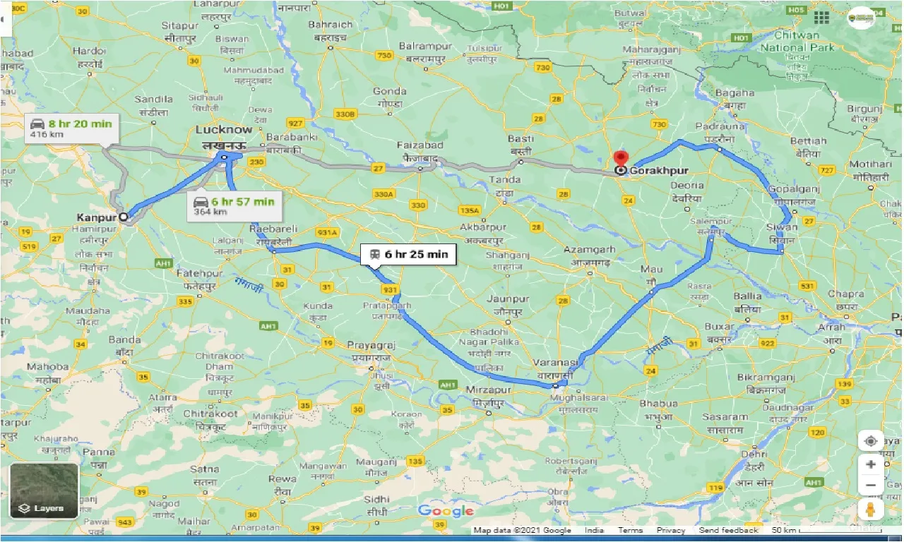 kanpur-to-gorakhpur-one-way