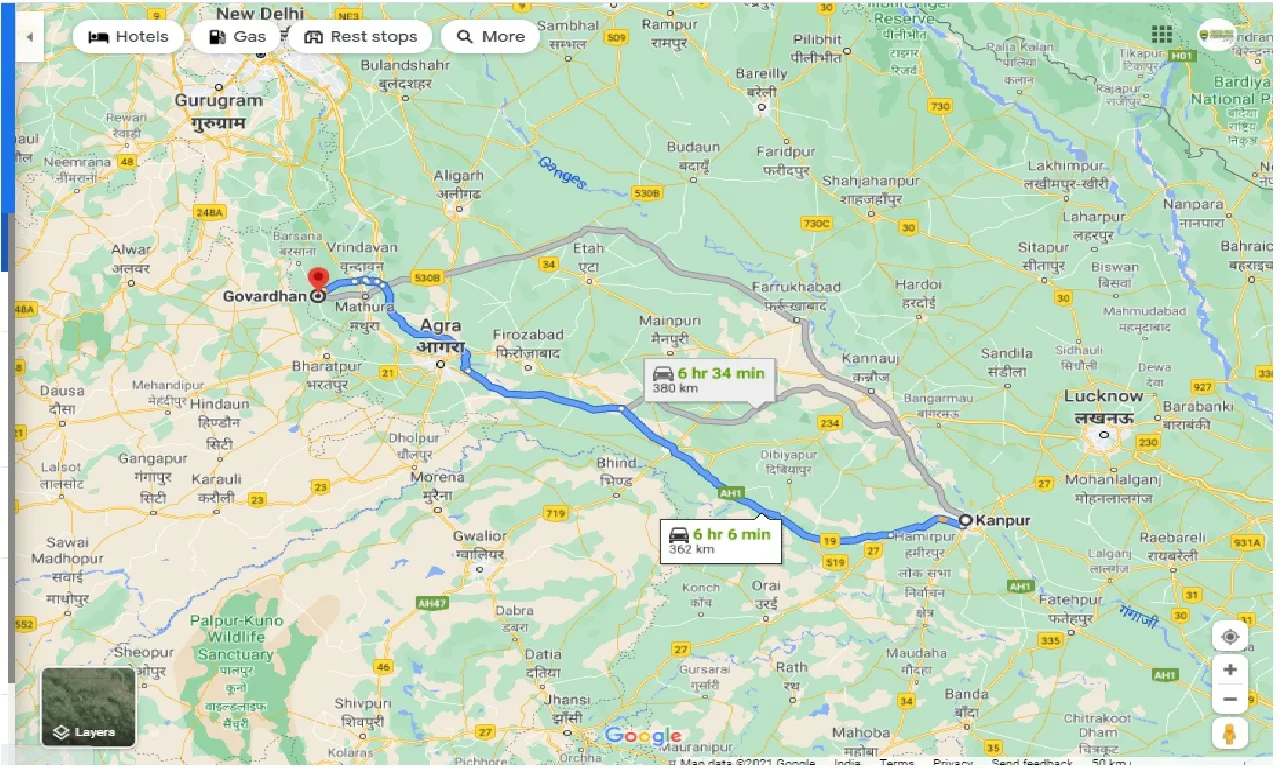 kanpur-to-govardhan-round-trip