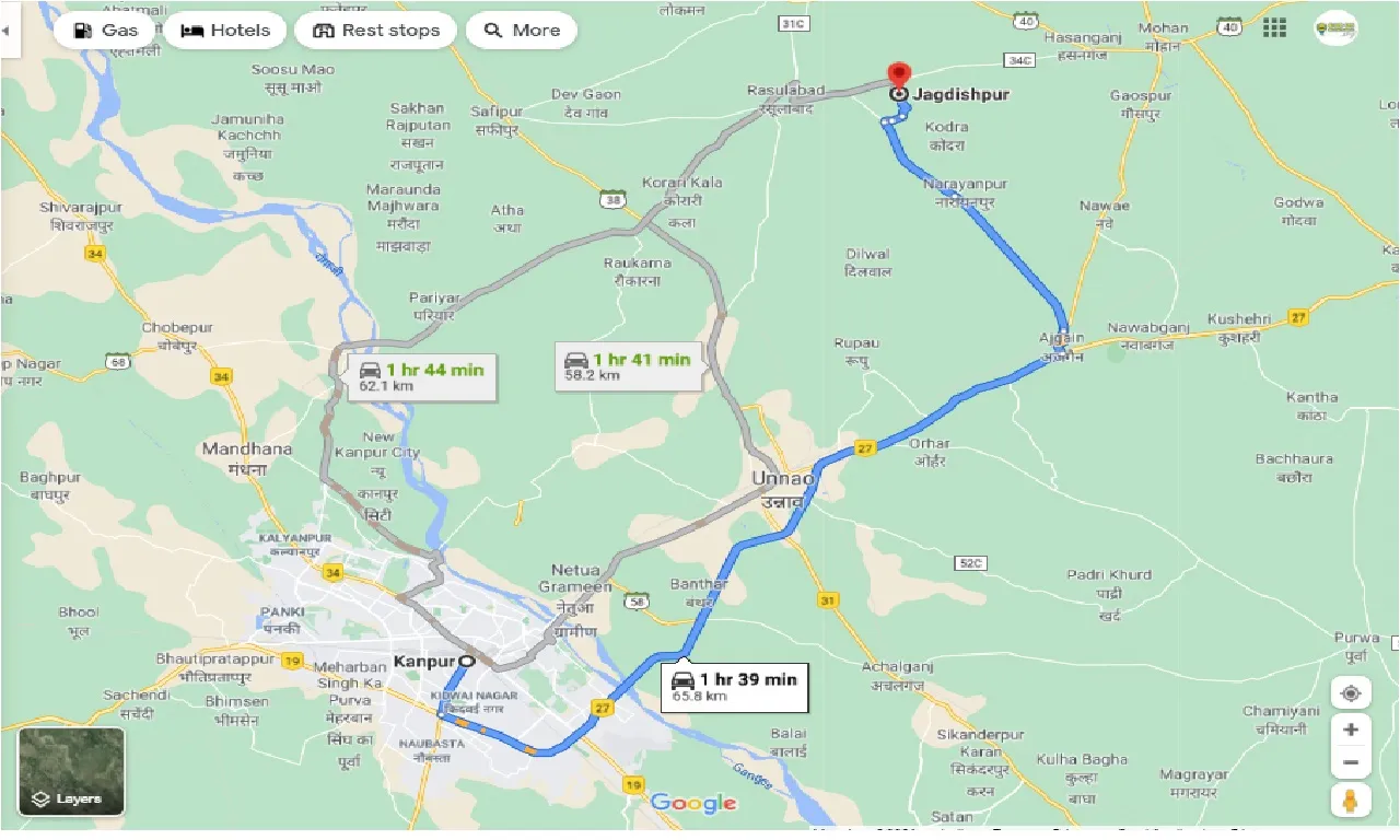 kanpur-to-jagdishpur-round-trip