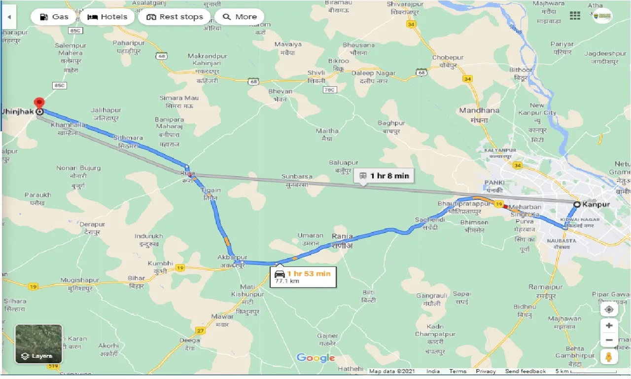 kanpur-to-jhinjhak-round-trip