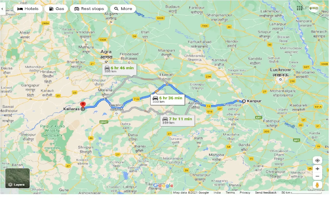 kanpur-to-kailaras-one-way